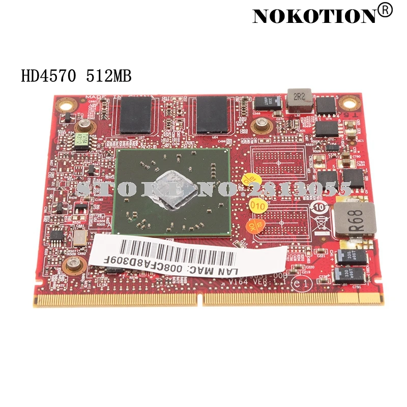 Nokotion M9206.002 109-B79631-00B видеокарта для Acer Aspire 7535 7738G 7735G HD4570 512 Мб