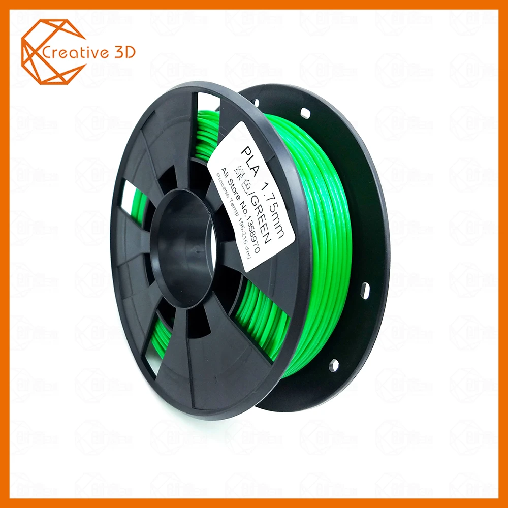 PLA green 200g DIY 3d принтер нить Много цветов дополнительно PLA 1,75 мм MakerBot RepRap пластиковые резиновые расходные материалы материал 0,2/кг Горячая Распродажа - Цвет: PLA green 200g