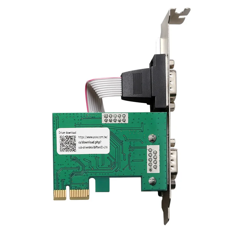 Great-Q PCI-E PCI Express двойной последовательный контроллер DB9 RS232 с 2 портами переходная