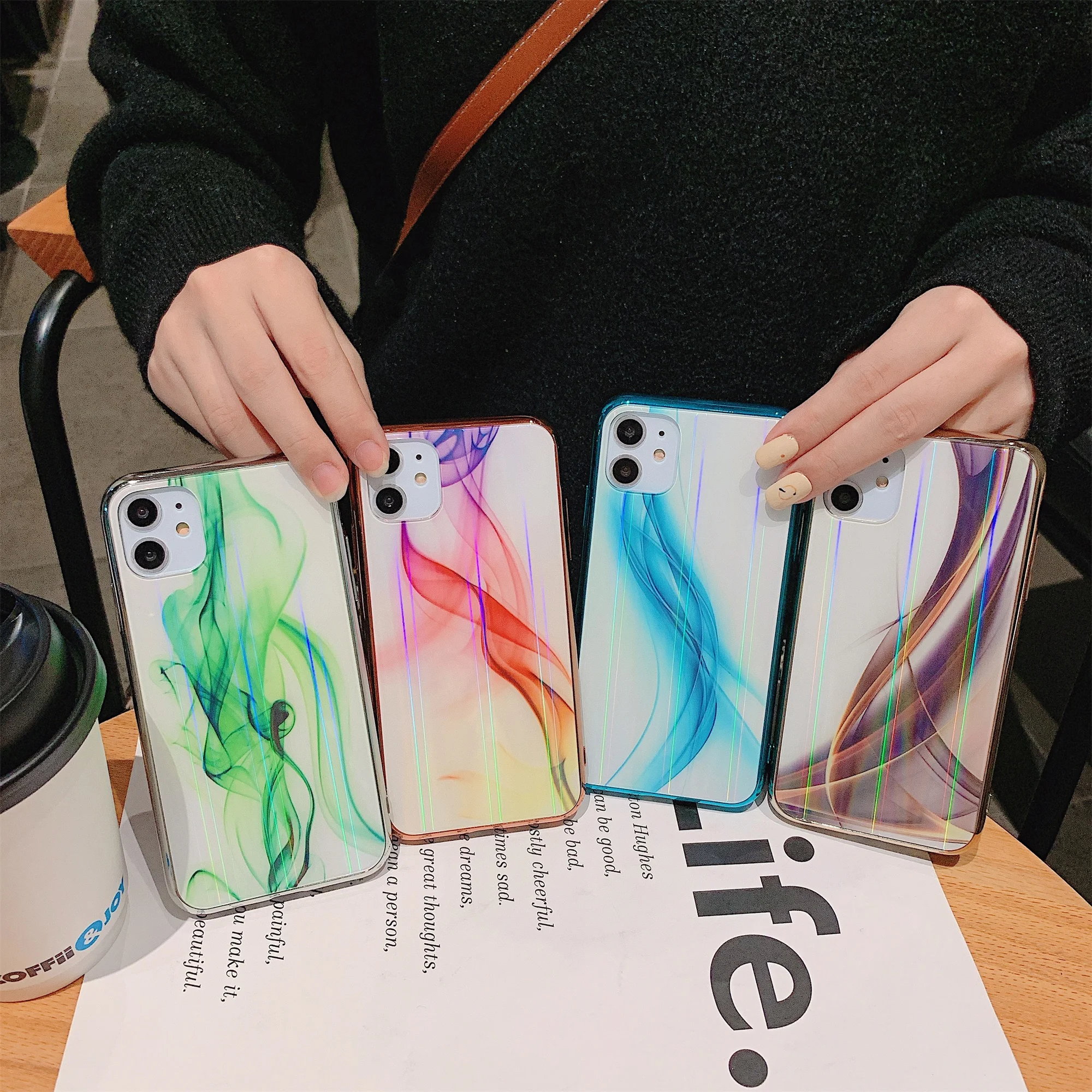 LISCN стеклянный защитный чехол для телефона iphone 7 Plus 8 6 11 pro Max X XR цветной Xs чехол| |