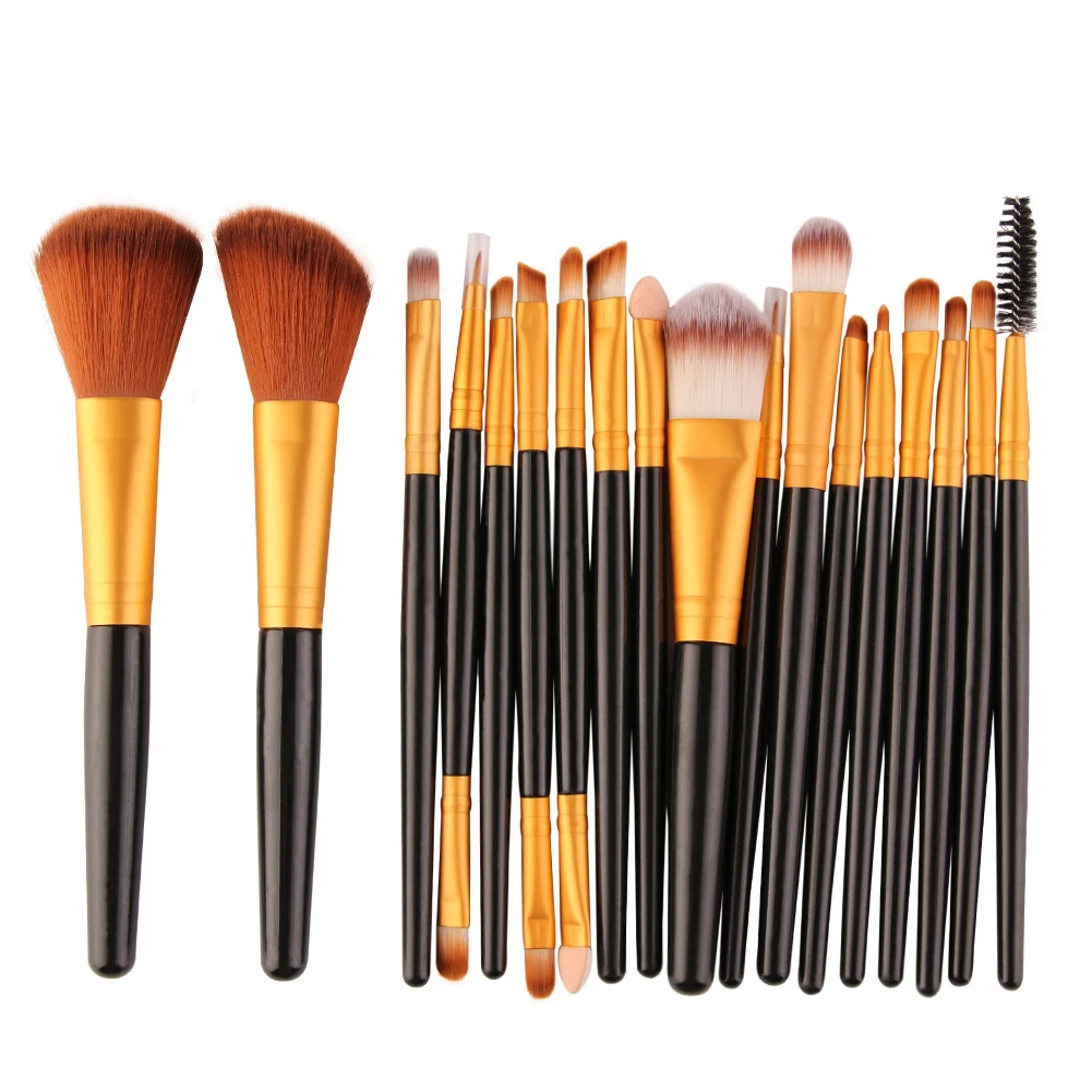 

New High Quality 18Pcs Professional Makeup Brushes Set Powder Foundation Eyeshadow Make Up Tools Cosmetics Soft Synthetic Hair