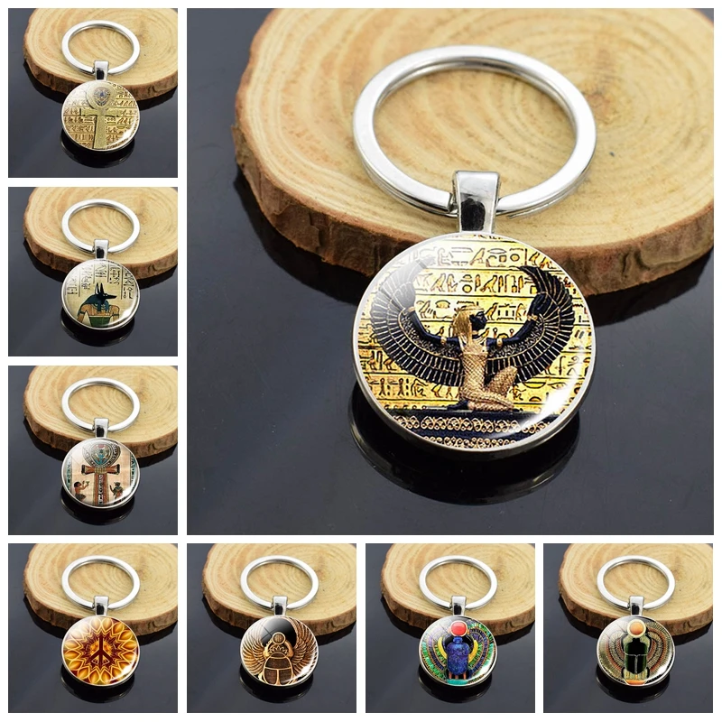 Старинный телефон крест анубис Scarab картина стеклянный кабошон двусторонний