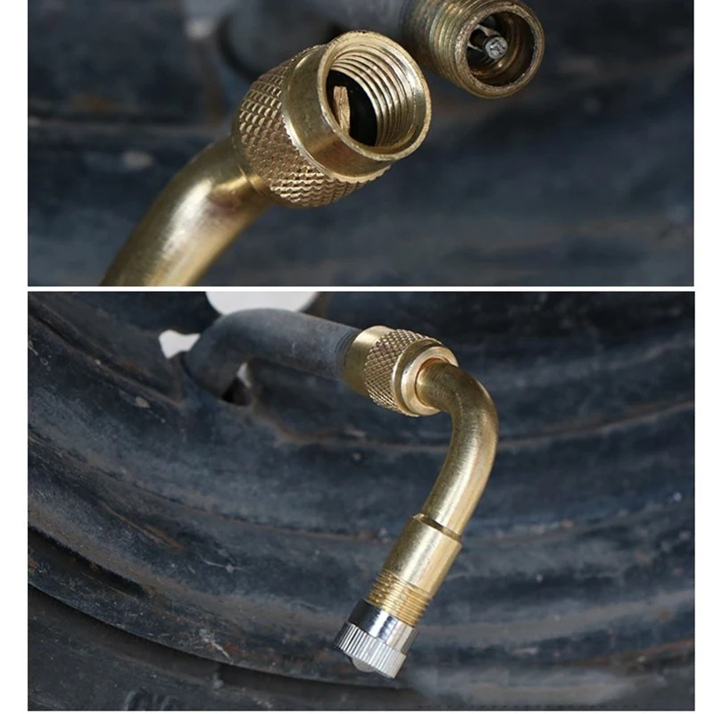 90 degree Brass Air Tyre Valve Extension Car Motorcycle Tire Adapter Wheel Stem Extender Accessories | Автомобили и мотоциклы