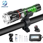 Велосипедный светильник, ультра-яркий, масштабируемый, 4 режима, T6 + COB, светодиодный, задний, магнитный, USB, перезаряжаемый, велосипедный светильник ing