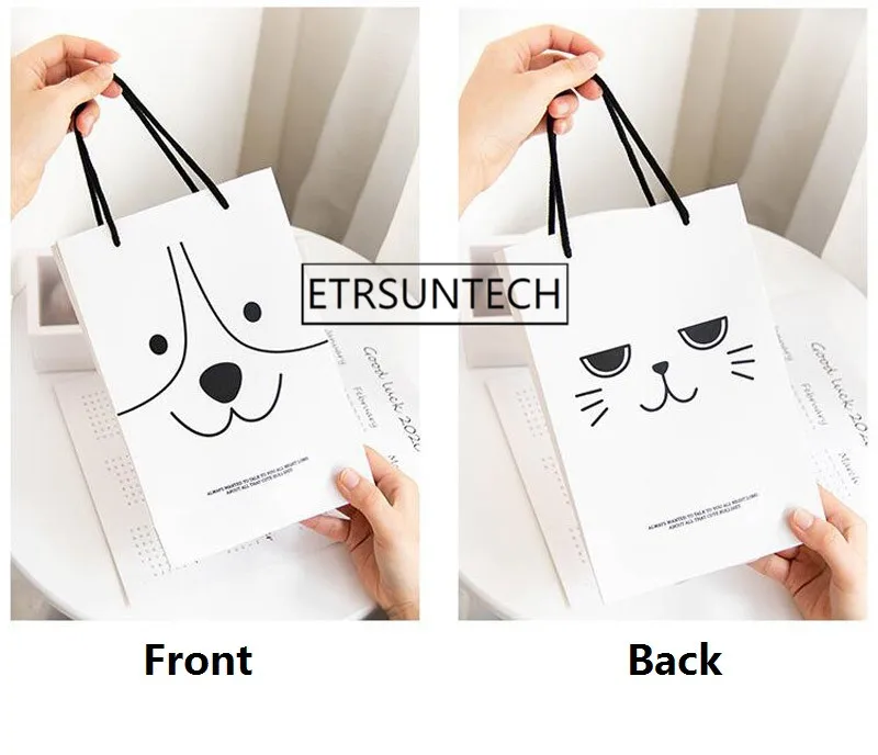 100 шт. коробка для торта с милыми животными дизайн кошки собаки десерт печенье