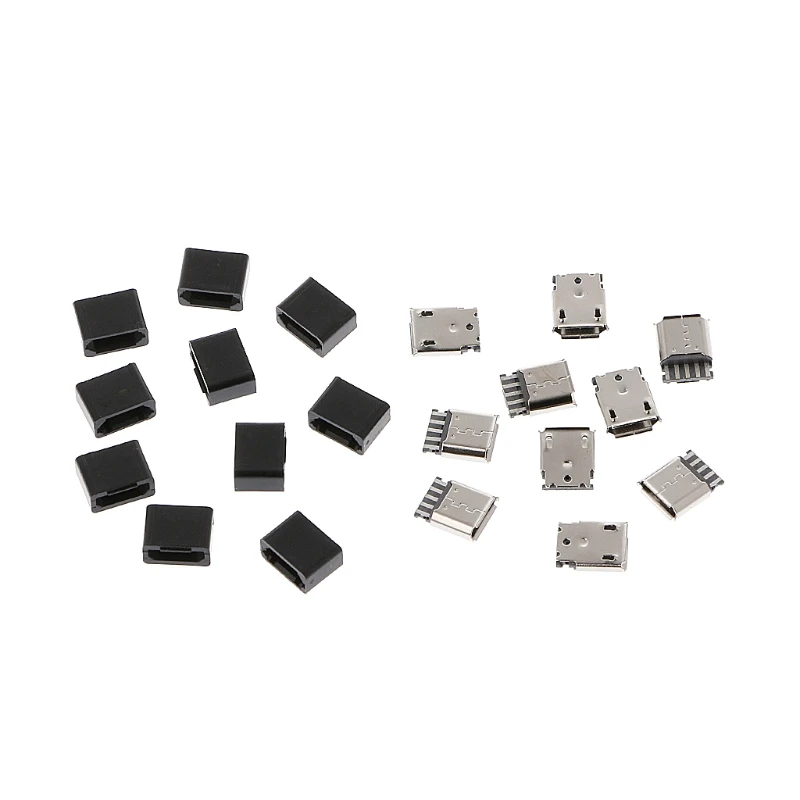 2020 Новый 10 шт DIY Micro USB 5 Pin гнездовой разъем комплект припой сварочный
