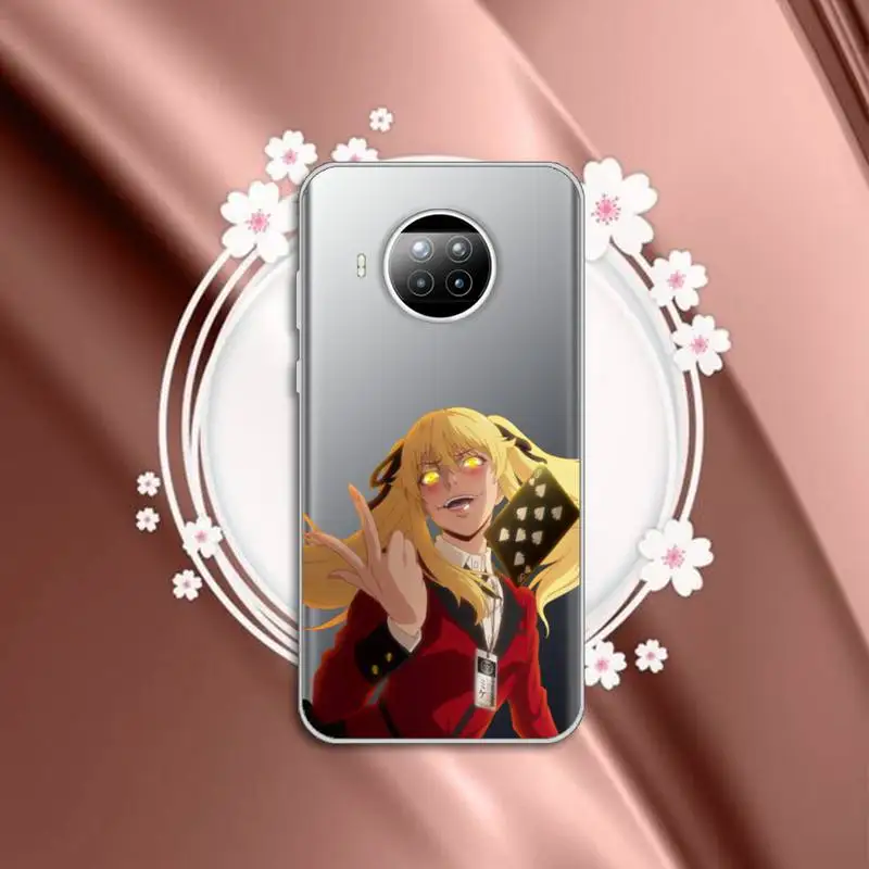 

Kakegurui Jabami Yumeko Phone Case Transparent for Xiaomi mi Redmi note 10 t 8 9 pro lite 11 Samsung S 8 9 10 20 plus ultra