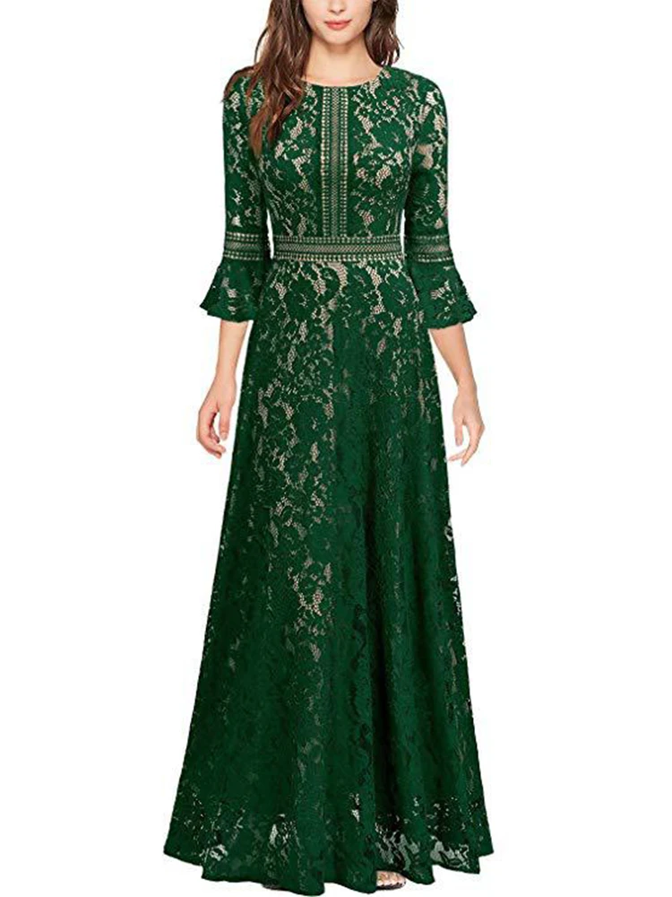 Фиолетовое кружевное вечернее платье с вырезом черное официальное воланами на