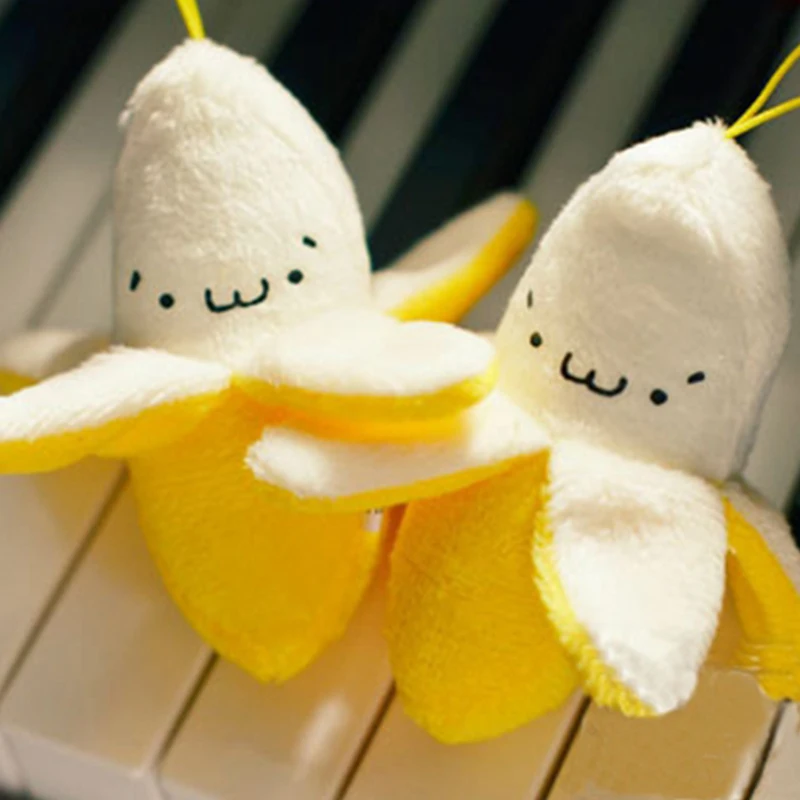 Маленькая плюшевая подвеска в виде бананов чучела игрушка для растений детские
