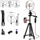 Светодиодный кольцевой светильник 26 см, кольцевая лампа для селфи, кольцевая лампа для фотоаппарата, штатив для фотоаппарата, Фотооборудование для Youtube и видео