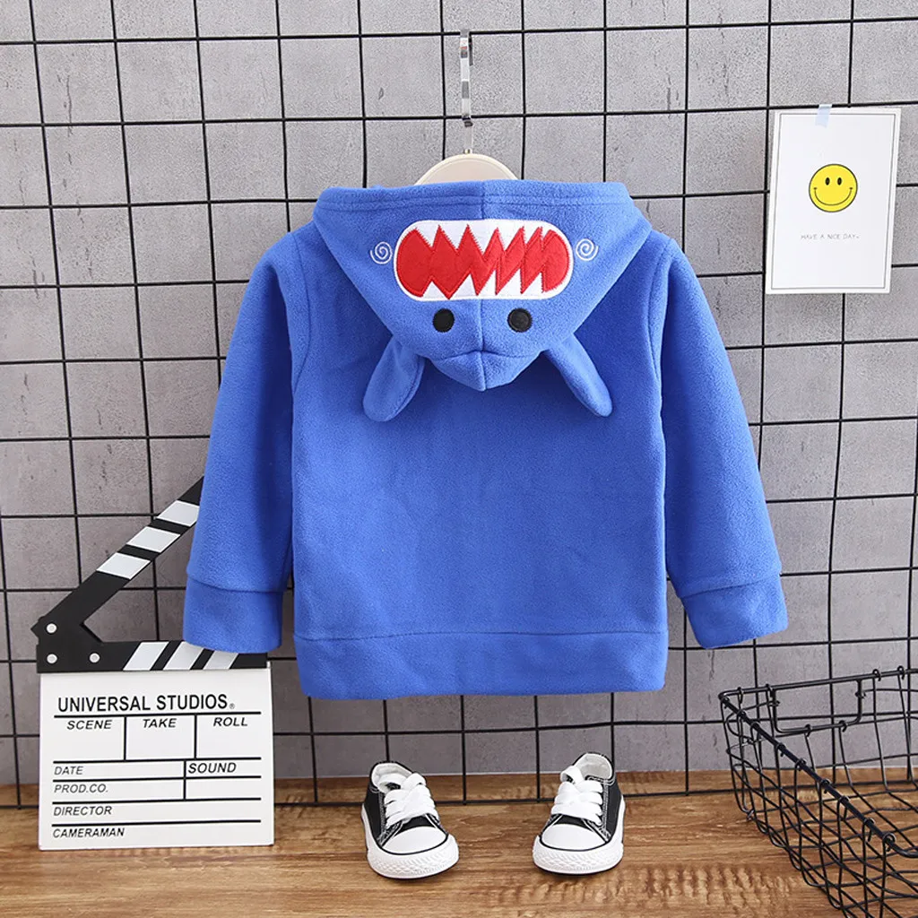 Пуловер с капюшоном и объемным рисунком для маленьких мальчиков девочек