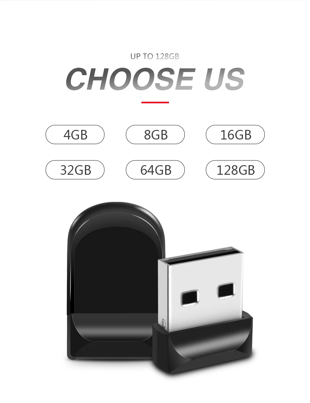 Высокоскоростной супер мини USB флеш-накопитель 4 ГБ 8 ГБ 16 ГБ USB 2,0 Флешка 32 Гб 64 Гб 128 ГБ usb u-диск ключ
