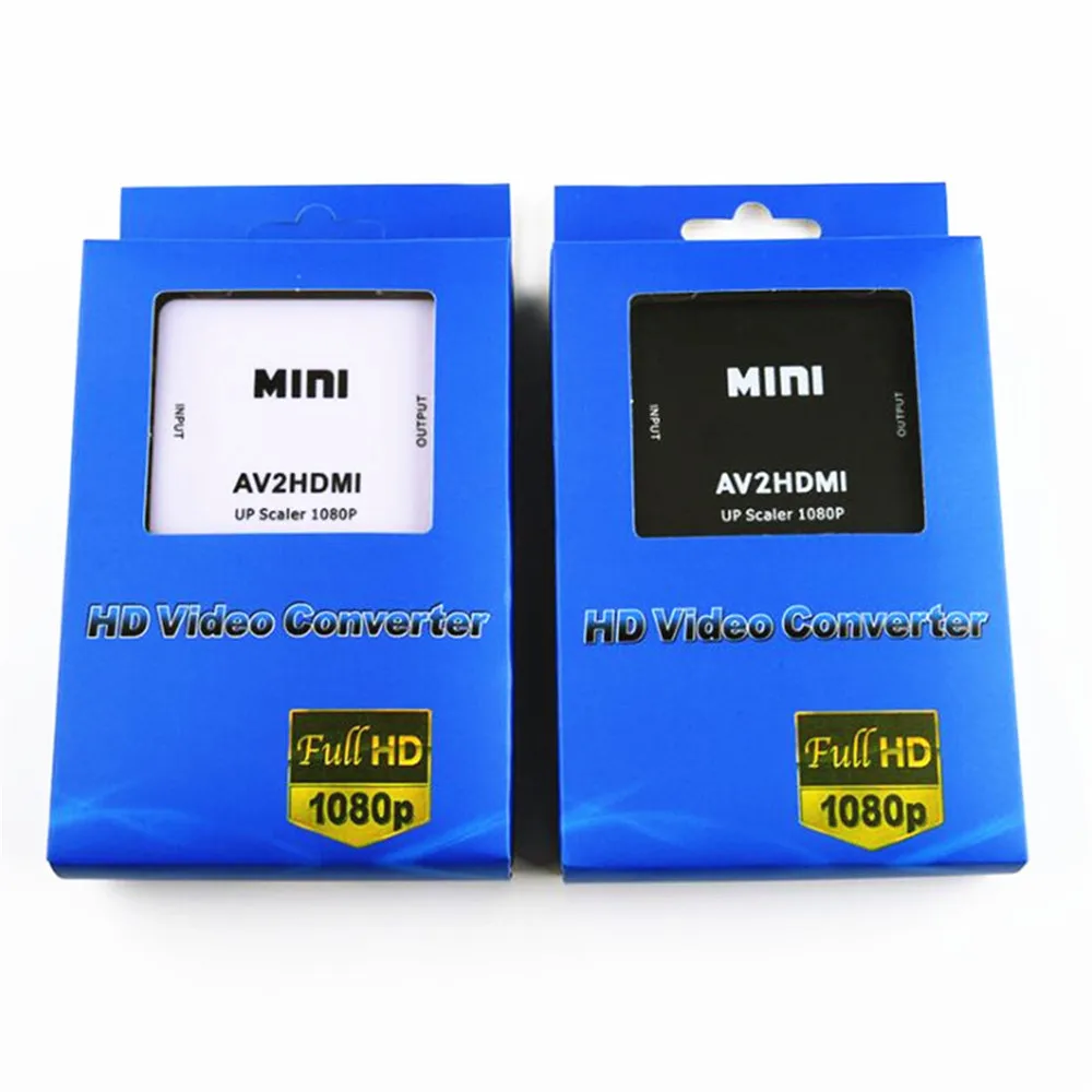 Мини AV в HDMI HD видео конвертер AV2HDMI поддержка 1080P RCA CVBS адаптер для ТВ PS3 PS4 DVD Xbox