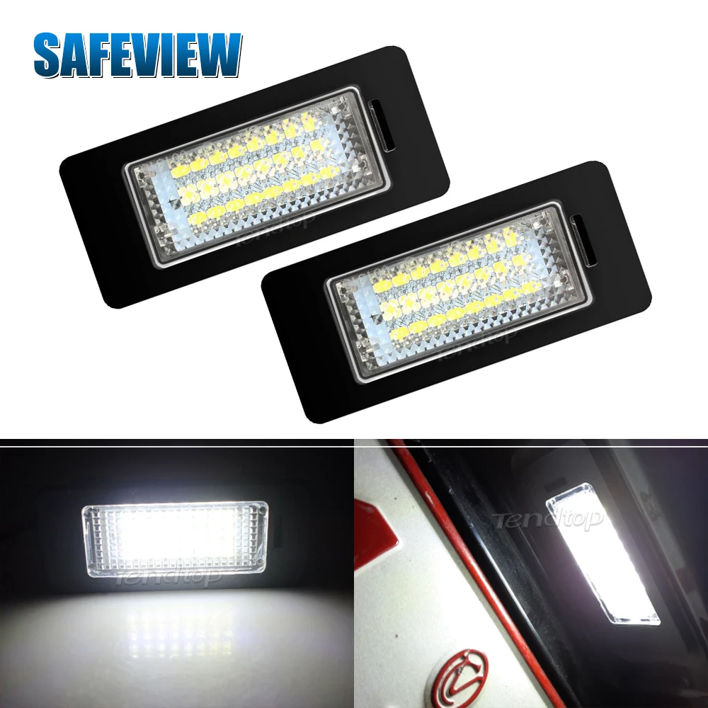 Canbus Led Number Plate For Audi Number License Plate Light Lamp white For Audi A4 B8 A5 A6 Q5 for VW Golf MK6 Jetta Passat B6