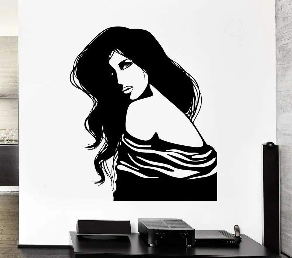 Настенная Наклейка для взрослых спальни сексуальная девушка красивая женщина