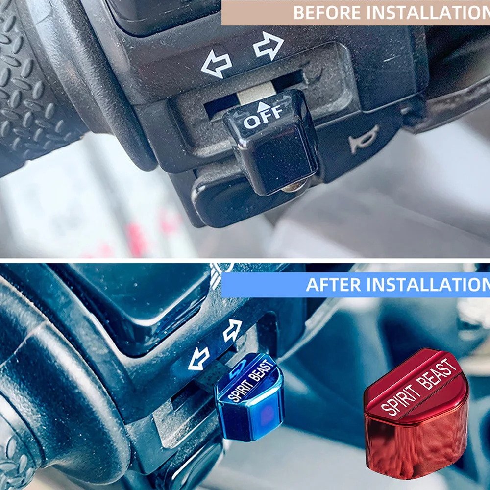 

For Benelli Honda Suzuki Yamaha Kawasaki BMW Motorcycle Switches Button Turn Signal High Low Beam Start Buttons Removed Key Cap