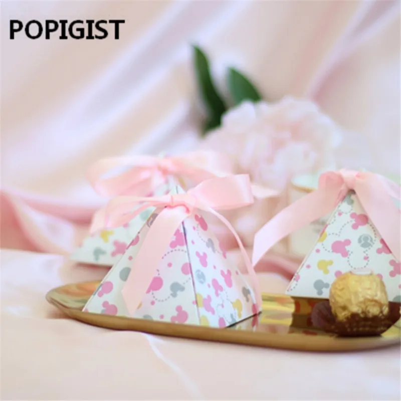 Креативный мультфильм Минни горошек Baby Shower конфетные коробки Дети Девочка День