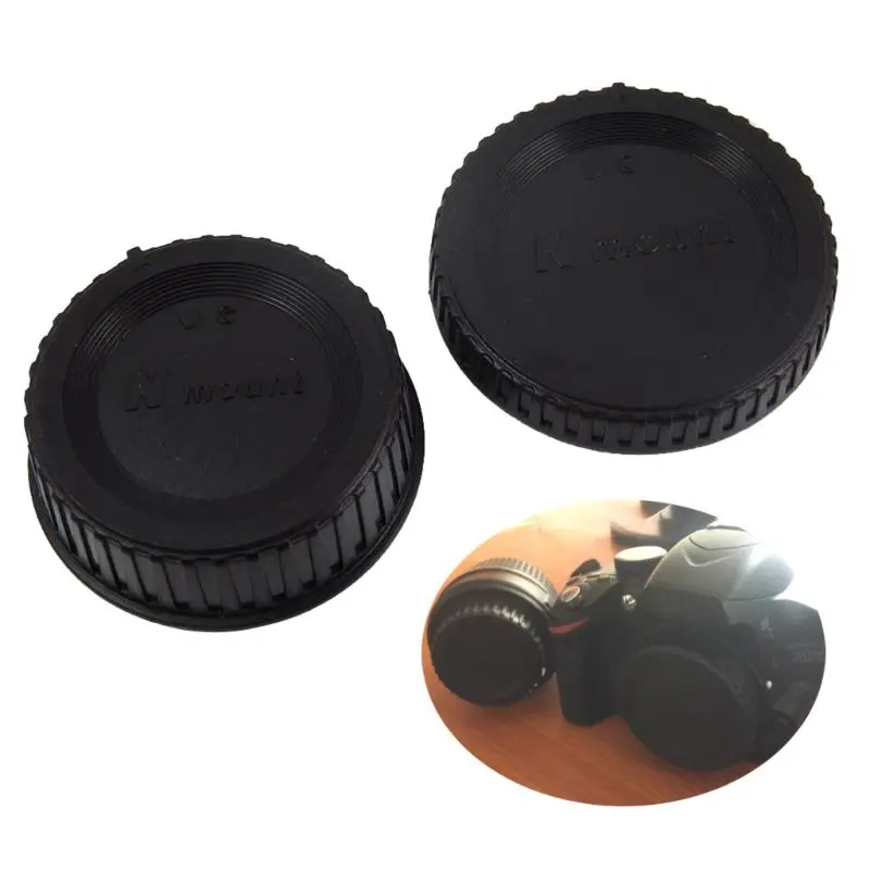 

F Mount Rear Lens Cap Cover + Camera Front Body Cap For N-ikon F DSLR and AI Lens Replace BF-1B LF-4