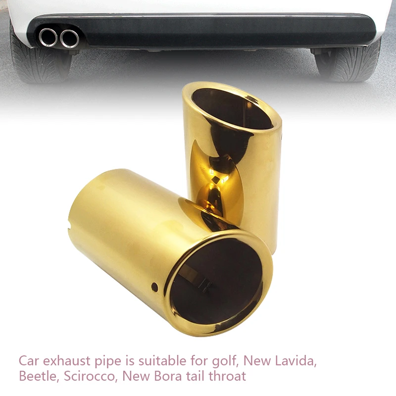 

Car exhaust pipe is suitable for golf, New Lavida, Beetle, Scirocco, New Bora, stainless steel muffler tail throat decoration