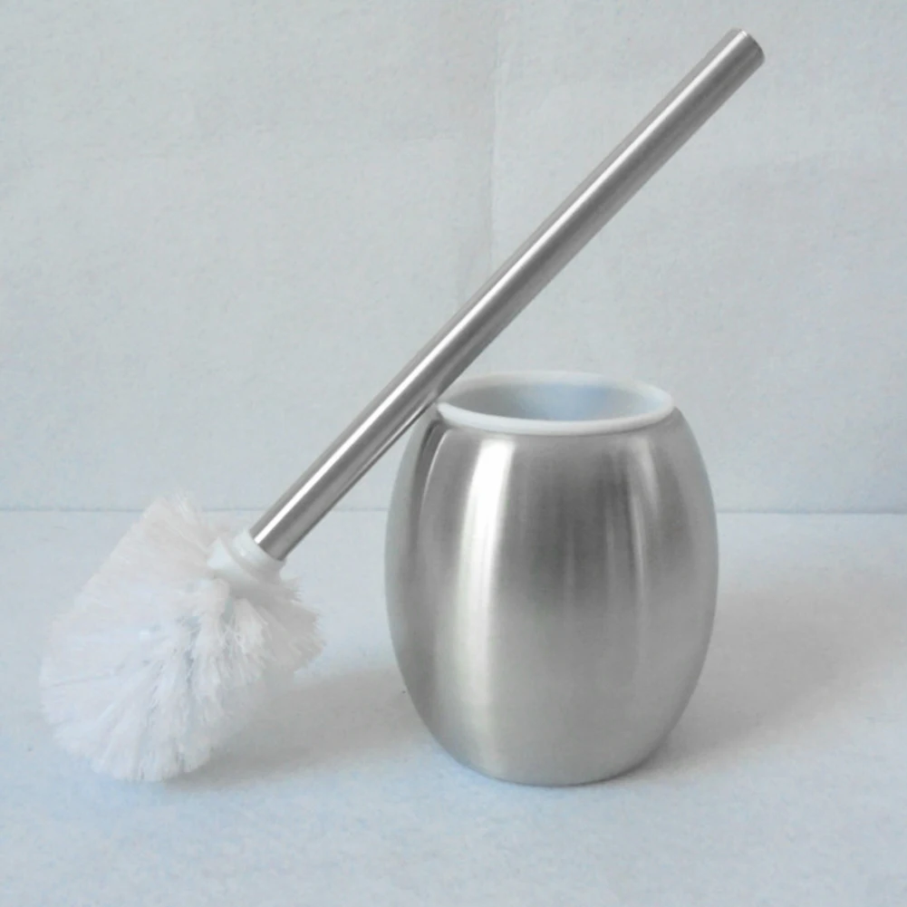 Новая нержавеющая сталь унитаз чистящие щетки ручка держатель Туалет Ванная