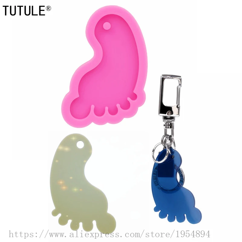 

Shiny baby foot keychain mold,Silicone Keychain Mold,Pendant mold,Epoxy Resin,DIY Keychain,Craft Mold,Jewelry Mold,Silicone Mold