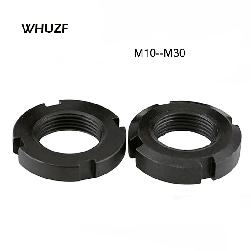 2 шт. DIN981 M10 M12 M14 M16 M18 M20 M22 M24 M25 M27 M30 круглая гайка шлицевая гайка Четыре слота гайка GB812