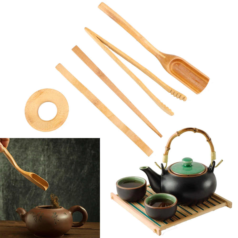 Набор посуды NICEYARD для чайной церемонии 5 шт./компл. деревянная чайная посуда
