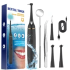 Электрический скребок для зубного камня iFanze со светодиодной подсветкой, устройство для удаления пятен зубного налета, 3 режима, 3 головки