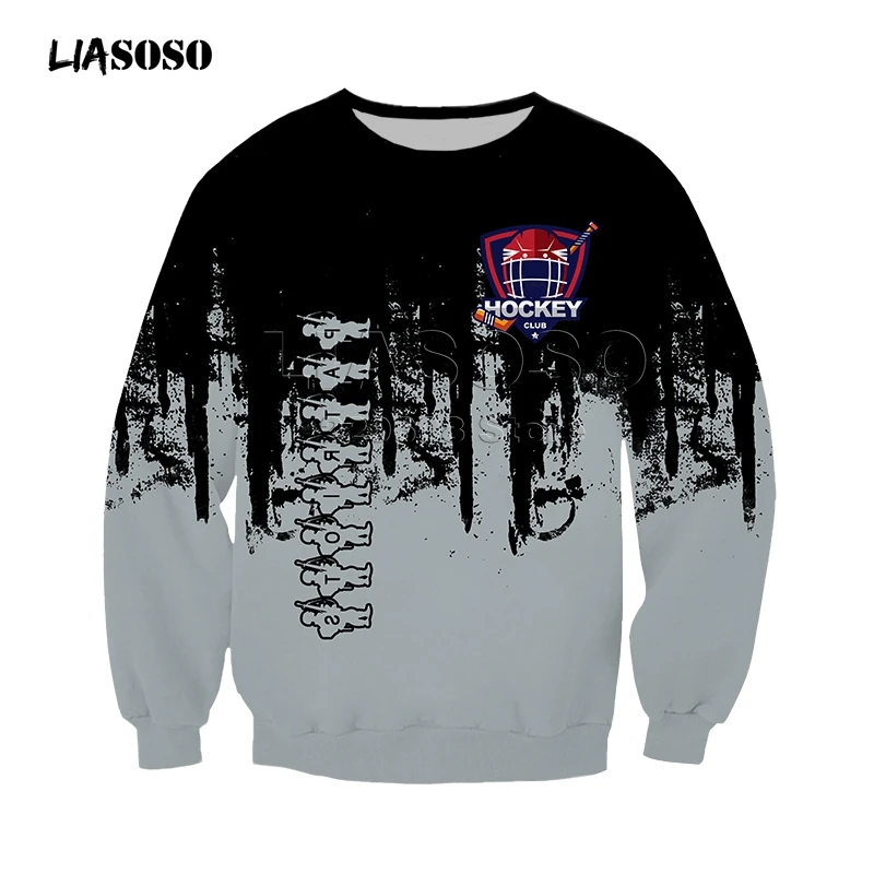 Men&ampwomen fashion clothing set Sweatshirt+pants 2 piece tracksuits Hockey uniform print suits sport wear Two-color hip hop suit | Мужская