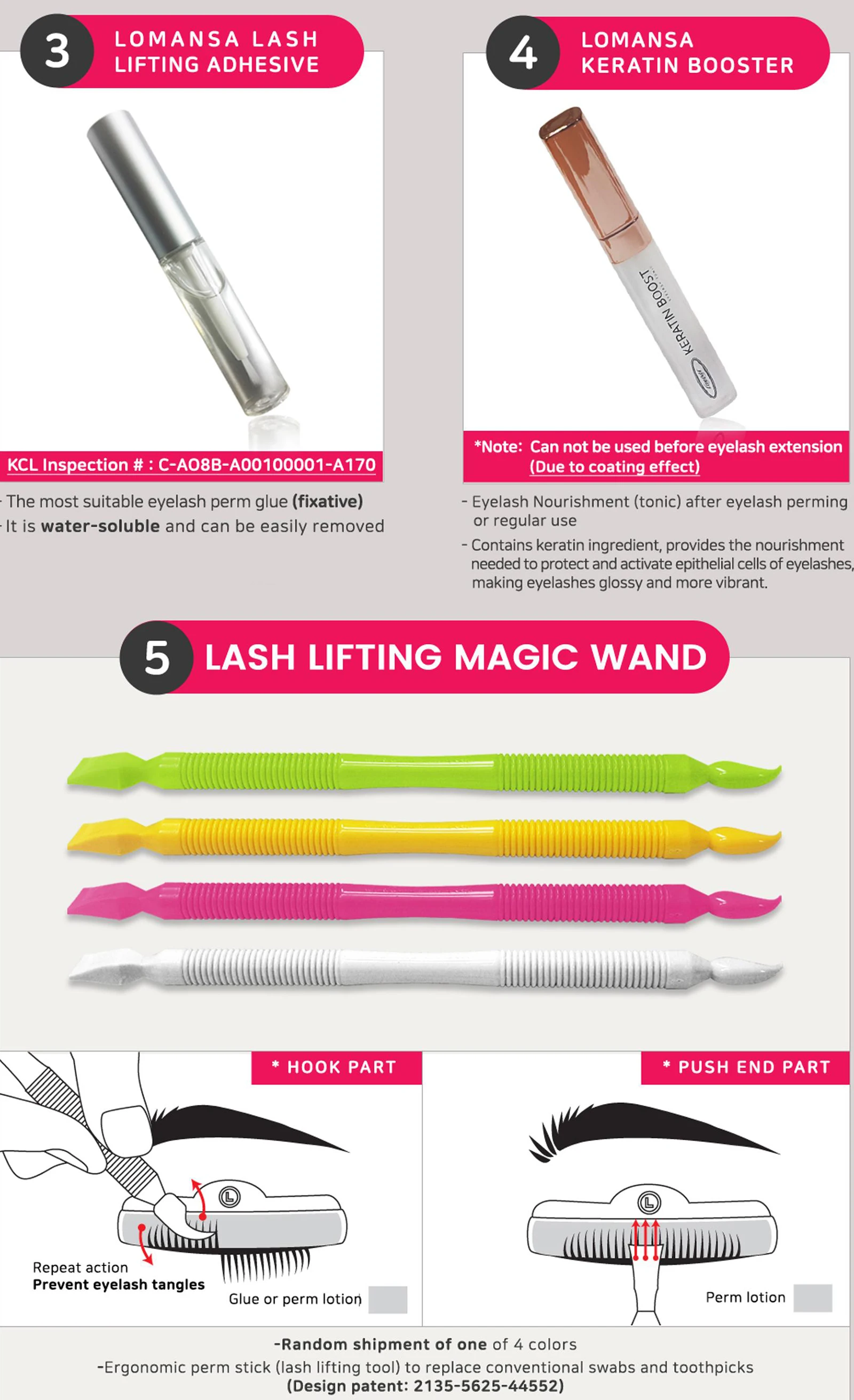 

Korea PERMANIA Lomansa Lash Lift Kit Permania Eyelash Curling Tools Lash Lifting Adhesive Set 5Minute Perm set
