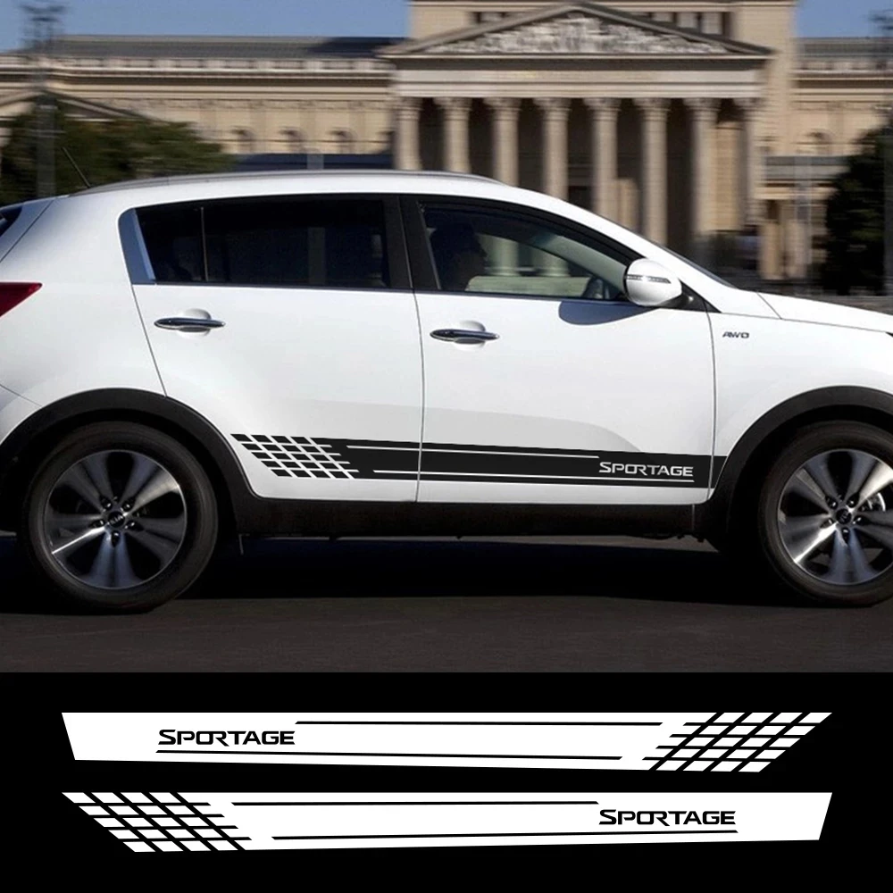 

Car Door Side Stickers For Kia Sportage 3 4 QL LX S EX SX Turbon Stripes Line Styling Auto Accessories Vinyl Film Decals product
