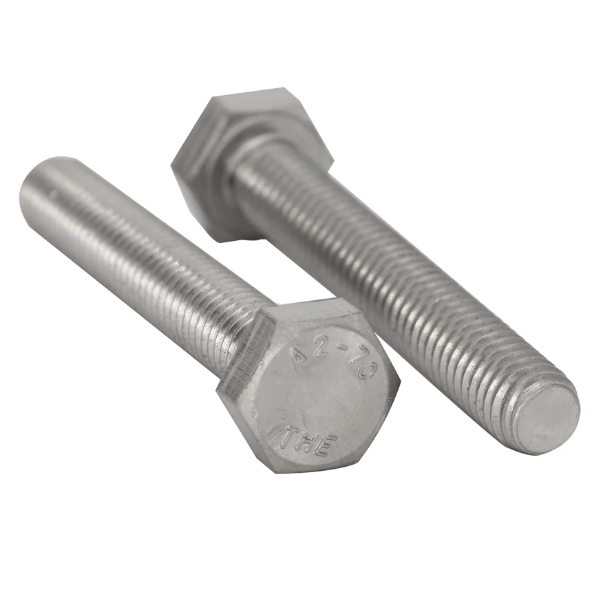 M10 * 40/45/50/55/60 M10x40/45/50/55/60 304 болт из нержавеющей стали DIN933 Метрическая полная резьба