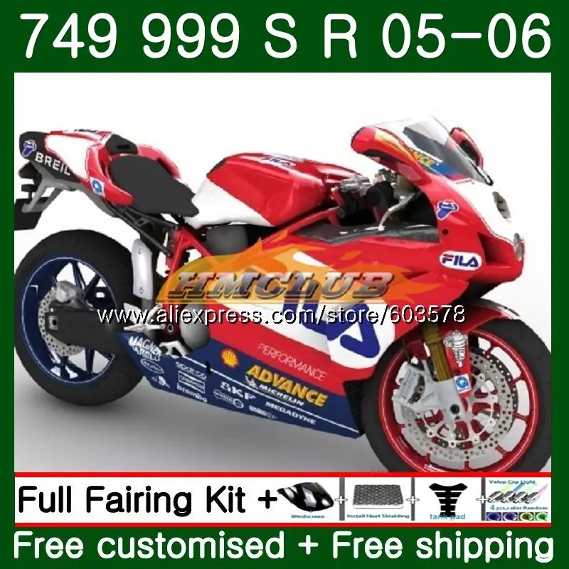 

Корпус для DUCATI 749-999 749S 999 S 2003 2004 2005 2006 Kit 48CL.84 глянцевый красный 749 999 S R 749R 999R 999 749 03 04 05 06 обтекатель