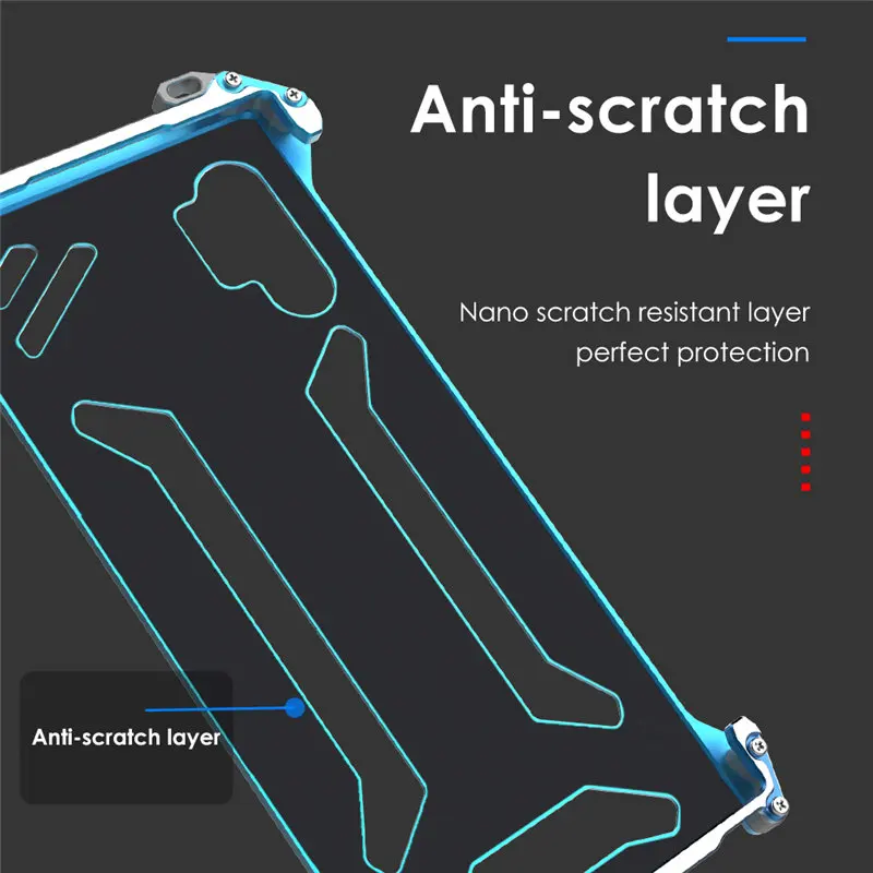 Классный металлический чехол для телефона Samsung Galaxy Note 10 Plus Обложка алюминиевый |