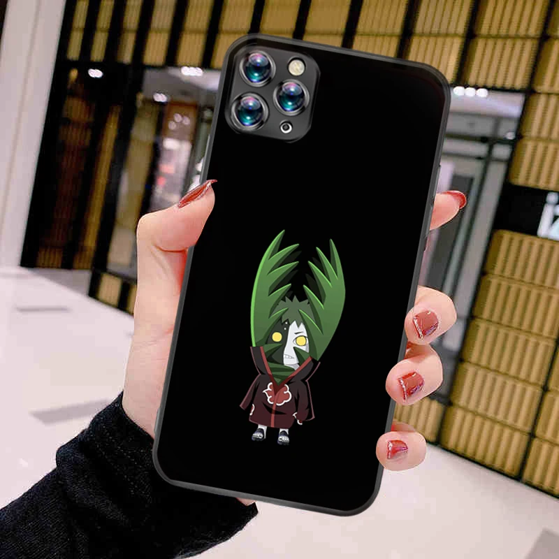 

N-Narutos Akatsuki Anime Cute Phone Case For iPhone 11 12 Pro XS MAX 8 7 6 6S Plus X 2020 XR Mini Soft Coque Shockproof