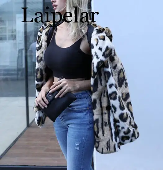 

Женская Шуба из искусственного меха, теплая леопардовая Шуба с капюшоном и милым капюшоном