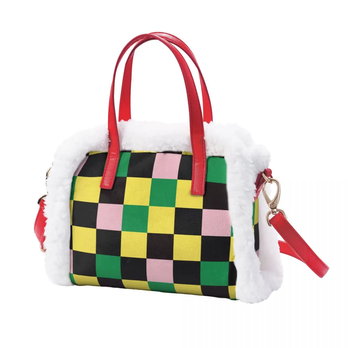 

Portable Christmas Decorations Plush Handbag Fluffy Handbag Shoulder Bags