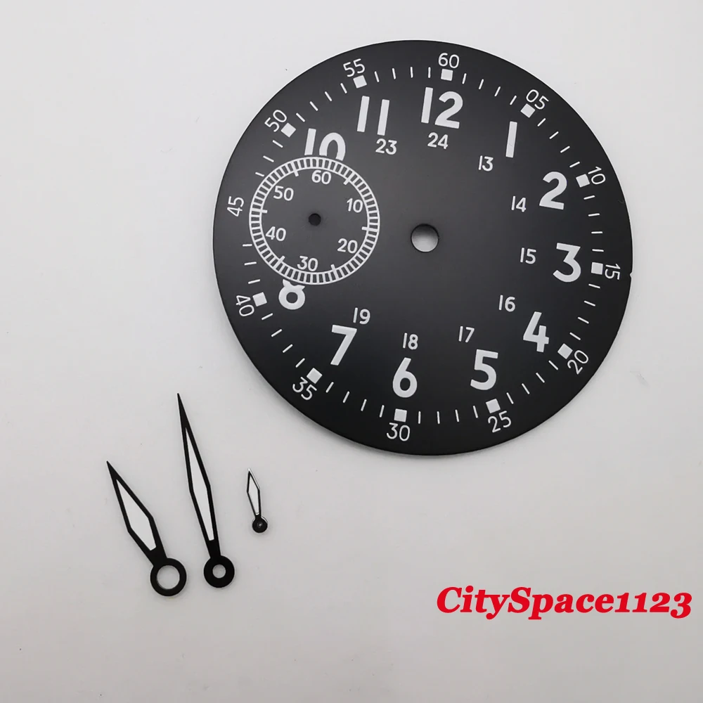 Чехол для часов Corgeut 43 мм с сапфировым покрытием и латунным стерильный циферблат