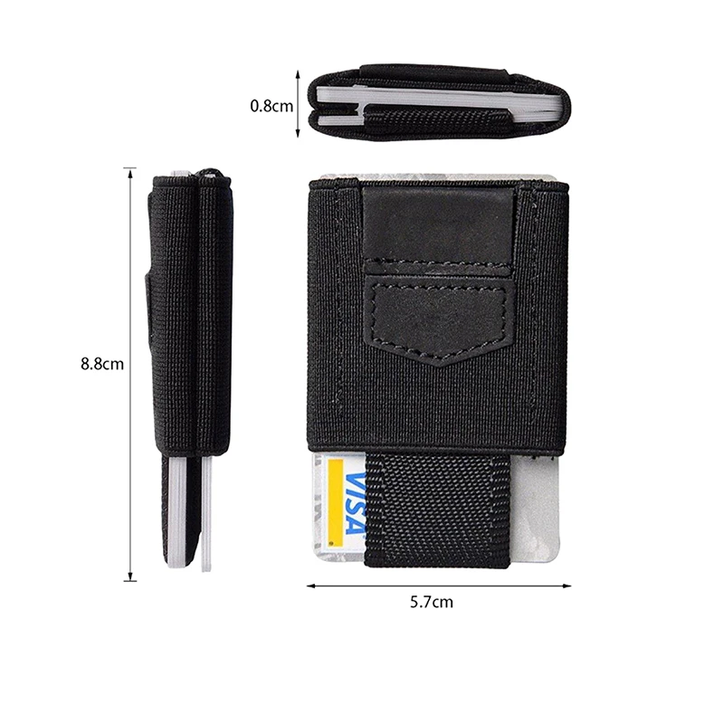 1 шт. эластичный пояс фиксированный передний карман пакет 15 держателей карт для