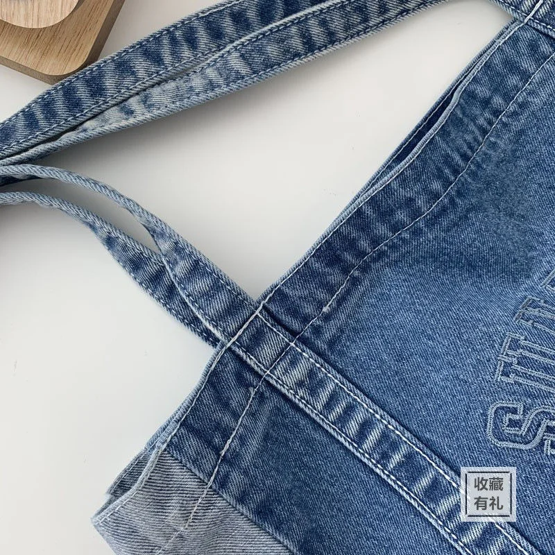 Женская сумка с верхними ручками новинка 2021 модная женская холщовая джинсовая в