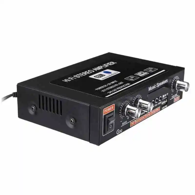 Автомобильный стереоусилитель AC 220 В 12 Bluetooth Hi-Fi 2 0 канальная аудиоплата FM-радио