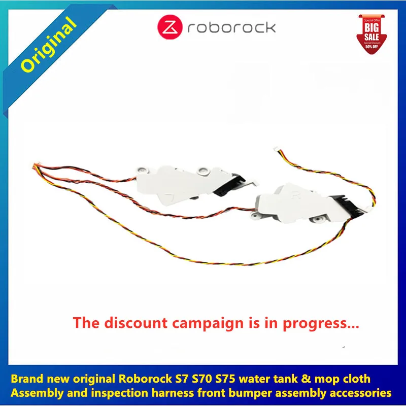 

Original Roborock S7 S70 S75 model water tank & mop cloth assembly inspection harness front bumper assembly