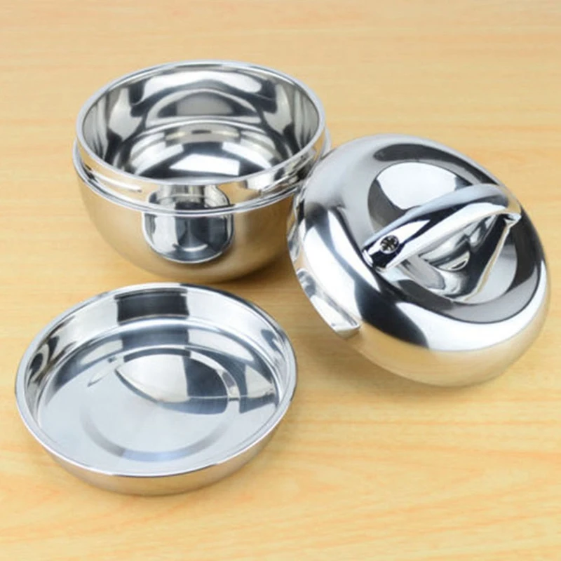 Термоизолированный пищевой контейнер из нержавеющей стали Круглый Ланч-бокс Bento