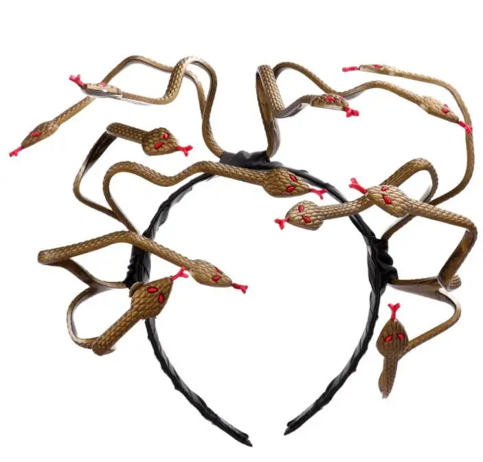 Хэллоуин фотореквизит для сцены головной убор змея дешевые запасы доставка |