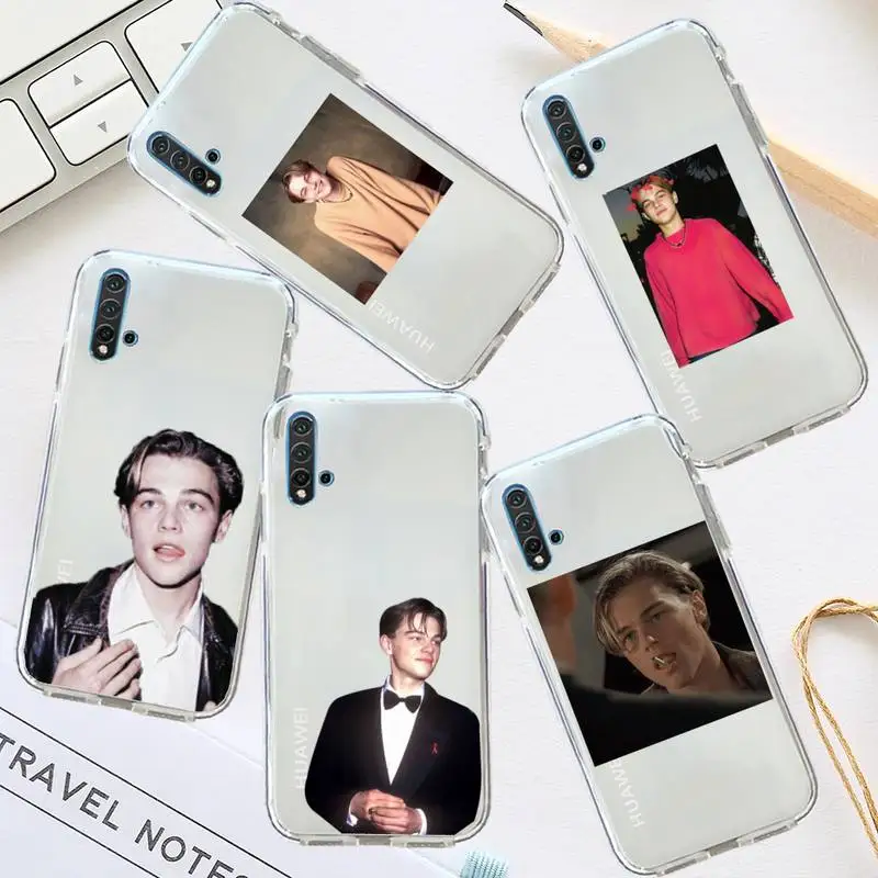 

Leonardo DiCaprio American actors Phone Case Transparent for Huawei honor P mate 40 20 30 10 50 i 9 x mate pro lite 8a