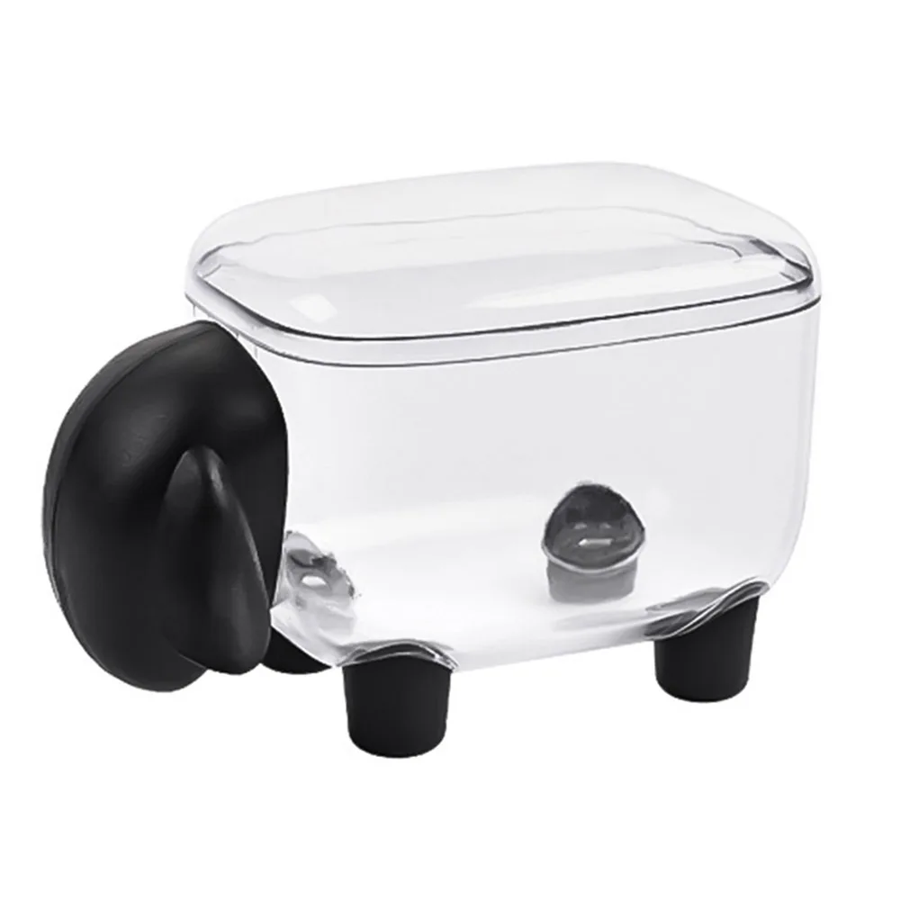 

Hot Cotton Swab Box Mini Plastic Toothpick Storage Cute Animal Shape Dust-Proof Household Desktop Organizer FRE-Drop