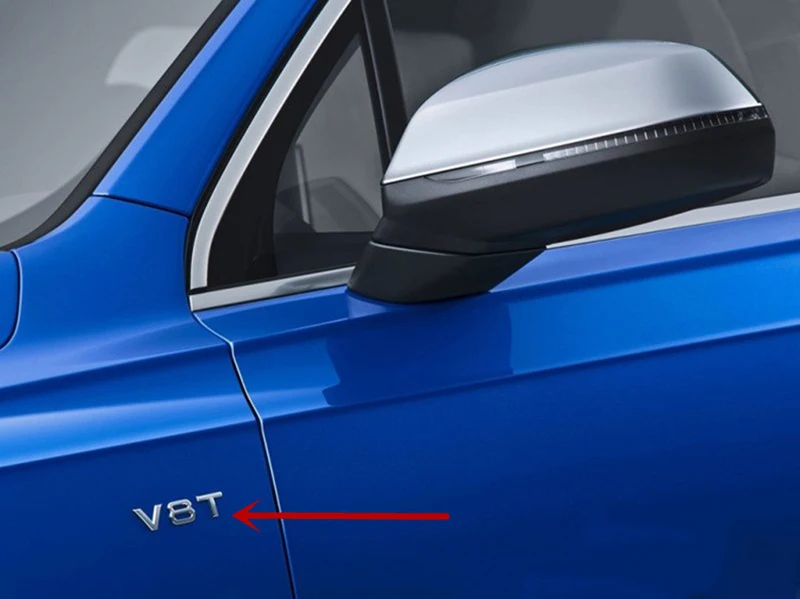 Эмблема с буквенным номером V6T V8T V10 W12 автомобильный Стайлинг брызговик боковой