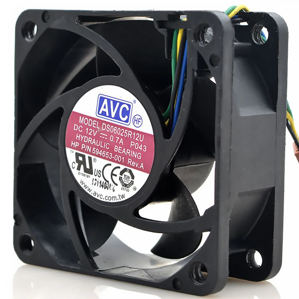 Для планшета Lenovo AVC DS06025R12U P103 DC 12V 0.26A 4 проводной контактный разъем 60 мм 60x60x25 Сервер