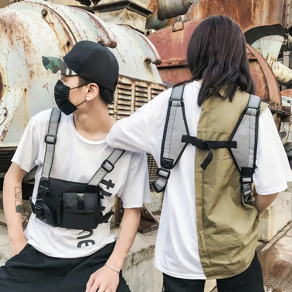 1 шт. Женская и мужская нагрудная сумка поясная в стиле хип хоп Уличная