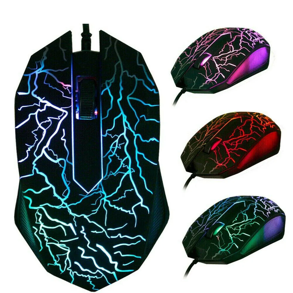 

RGB LED Gaming Mouse - USB Wired Programmable 7 Button Gaming Mouse - PC Mac
